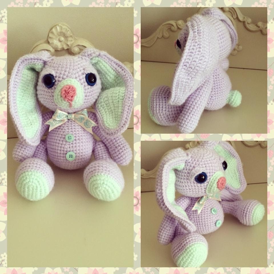 Crochet rabbit teddy